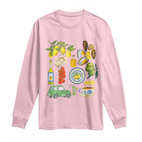 Italian Summer Scrapbook Long Sleeve Shirt Limoncello Seafood Coastal Italy La Dolce Vita TS02