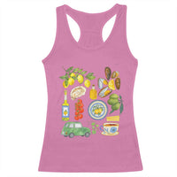 Italian Summer Scrapbook Racerback Tank Top Limoncello Seafood Coastal Italy La Dolce Vita TS02