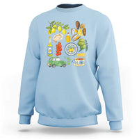Italian Summer Scrapbook Sweatshirt Limoncello Seafood Coastal Italy La Dolce Vita TS02
