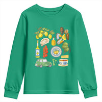 Italian Summer Scrapbook Youth Sweatshirt Limoncello Seafood Coastal Italy La Dolce Vita TS02