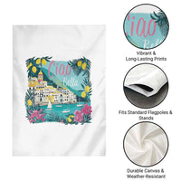 Ciao Bella Italy Amalfi Coast Garden Flag Lemons and Florals Nostalgic Village - Wonder Print Shop