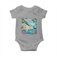 Ciao Bella Italy Amalfi Coast Baby Onesie Lemons and Florals Nostalgic Village - Wonder Print Shop