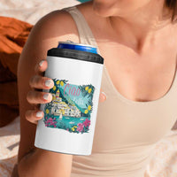 Ciao Bella Italy Amalfi Coast 4 in 1 Can Cooler Tumbler Lemons and Florals Nostalgic Village - Wonder Print Shop