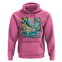Ciao Bella Italy Amalfi Coast Hoodie Lemons and Florals Nostalgic Village - Wonder Print Shop