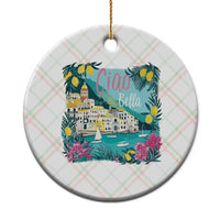 Ciao Bella Italy Amalfi Coast Ceramic Ornament Lemons and Florals Nostalgic Village - Wonder Print Shop