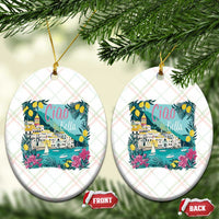 Ciao Bella Italy Amalfi Coast Ceramic Ornament Lemons and Florals Nostalgic Village - Wonder Print Shop