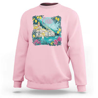 Ciao Bella Italy Amalfi Coast Sweatshirt Lemons and Florals Nostalgic Village - Wonder Print Shop