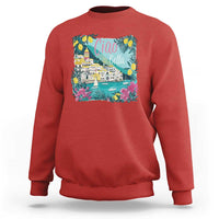 Ciao Bella Italy Amalfi Coast Sweatshirt Lemons and Florals Nostalgic Village - Wonder Print Shop