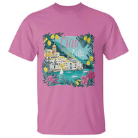 Ciao Bella Italy Amalfi Coast T Shirt Lemons and Florals Nostalgic Village - Wonder Print Shop