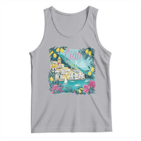 Ciao Bella Italy Amalfi Coast Tank Top Lemons and Florals Nostalgic Village - Wonder Print Shop