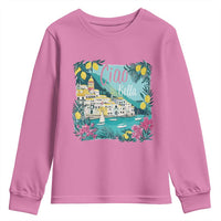 Ciao Bella Italy Amalfi Coast Youth Sweatshirt Lemons and Florals Nostalgic Village - Wonder Print Shop