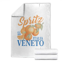 Spritz Italia Veneto Dal 1919 Throw Blanket Vintage Aperitivo Orange Italian Cocktail - Wonder Print Shop