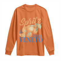 Spritz Italia Veneto Dal 1919 Long Sleeve Shirt Vintage Aperitivo Orange Italian Cocktail - Wonder Print Shop