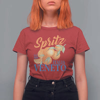 Spritz Italia Veneto Dal 1919 T Shirt For Women Vintage Aperitivo Orange Italian Cocktail - Wonder Print Shop