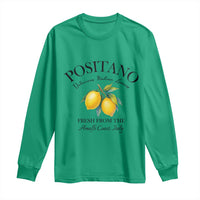 Positano Lemons Long Sleeve Shirt Fresh from the Amalfi Coast Italian Fruit - Wonder Print Shop