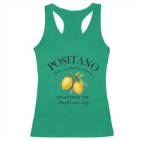 Positano Lemons Racerback Tank Top Fresh from the Amalfi Coast Italian Fruit - Wonder Print Shop
