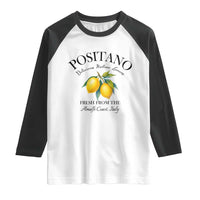 Positano Lemons Raglan Shirt Fresh from the Amalfi Coast Italian Fruit - Wonder Print Shop