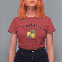 Positano Lemons T Shirt For Women Fresh from the Amalfi Coast Italian Fruit - Wonder Print Shop