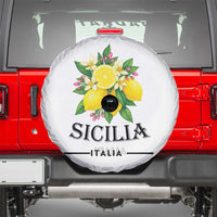 Sicilia Italia Fresh Lemon Spare Tire Cover Italian Sicilians Floral Citrus from Southern Italy - Wonder Print Shop