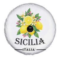 Sicilia Italia Fresh Lemon Spare Tire Cover Italian Sicilians Floral Citrus from Southern Italy - Wonder Print Shop