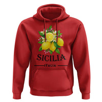 Sicilia Italia Fresh Lemon Hoodie Italian Sicilians Floral Citrus from Southern Italy - Wonder Print Shop