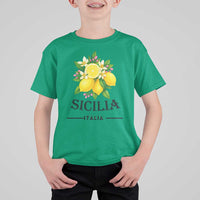 Sicilia Italia Fresh Lemon T Shirt For Kid Italian Sicilians Floral Citrus from Southern Italy - Wonder Print Shop