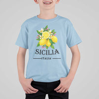 Sicilia Italia Fresh Lemon T Shirt For Kid Italian Sicilians Floral Citrus from Southern Italy - Wonder Print Shop
