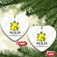 Sicilia Italia Fresh Lemon Ceramic Ornament Italian Sicilians Floral Citrus from Southern Italy - Wonder Print Shop