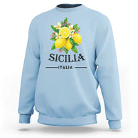 Sicilia Italia Fresh Lemon Sweatshirt Italian Sicilians Floral Citrus from Southern Italy - Wonder Print Shop