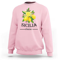 Sicilia Italia Fresh Lemon Sweatshirt Italian Sicilians Floral Citrus from Southern Italy - Wonder Print Shop