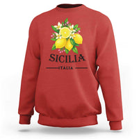 Sicilia Italia Fresh Lemon Sweatshirt Italian Sicilians Floral Citrus from Southern Italy - Wonder Print Shop