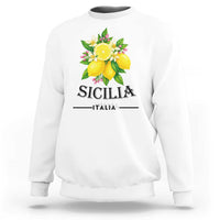 Sicilia Italia Fresh Lemon Sweatshirt Italian Sicilians Floral Citrus from Southern Italy - Wonder Print Shop