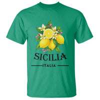 Sicilia Italia Fresh Lemon T Shirt Italian Sicilians Floral Citrus from Southern Italy - Wonder Print Shop