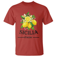 Sicilia Italia Fresh Lemon T Shirt Italian Sicilians Floral Citrus from Southern Italy - Wonder Print Shop