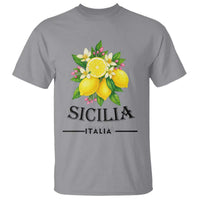 Sicilia Italia Fresh Lemon T Shirt Italian Sicilians Floral Citrus from Southern Italy - Wonder Print Shop