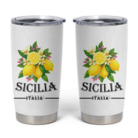 Sicilia Italia Fresh Lemon Tumbler Cup Italian Sicilians Floral Citrus from Southern Italy - Wonder Print Shop