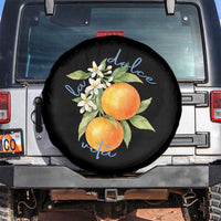 La Dolce Vita Oranges Spare Tire Cover Romantic Italian Citrus Blossom Mediterranean Charm - Wonder Print Shop