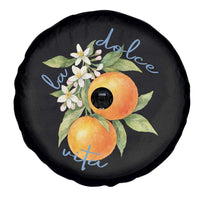 La Dolce Vita Oranges Spare Tire Cover Romantic Italian Citrus Blossom Mediterranean Charm - Wonder Print Shop