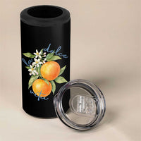 La Dolce Vita Oranges 4 in 1 Can Cooler Tumbler Romantic Italian Citrus Blossom Mediterranean Charm - Wonder Print Shop