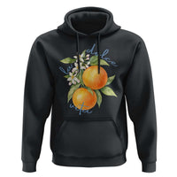 La Dolce Vita Oranges Hoodie Romantic Italian Citrus Blossom Mediterranean Charm - Wonder Print Shop