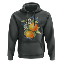 La Dolce Vita Oranges Hoodie Romantic Italian Citrus Blossom Mediterranean Charm - Wonder Print Shop