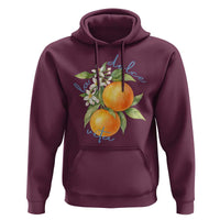 La Dolce Vita Oranges Hoodie Romantic Italian Citrus Blossom Mediterranean Charm - Wonder Print Shop