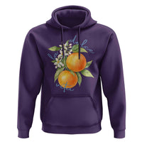La Dolce Vita Oranges Hoodie Romantic Italian Citrus Blossom Mediterranean Charm - Wonder Print Shop