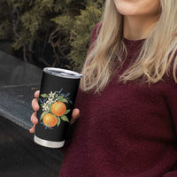 La Dolce Vita Oranges Tumbler Cup Romantic Italian Citrus Blossom Mediterranean Charm - Wonder Print Shop