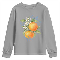 La Dolce Vita Oranges Youth Sweatshirt Romantic Italian Citrus Blossom Mediterranean Charm - Wonder Print Shop