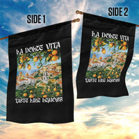 La Dolce Vita Taste Like Lemons Garden Flag Retro Italian Village Citrus Summer Wanderlusters - Wonder Print Shop
