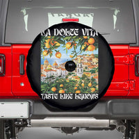 La Dolce Vita Taste Like Lemons Spare Tire Cover Retro Italian Village Citrus Summer Wanderlusters - Wonder Print Shop
