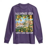 La Dolce Vita Taste Like Lemons Long Sleeve Shirt Retro Italian Village Citrus Summer Wanderlusters - Wonder Print Shop