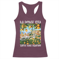 La Dolce Vita Taste Like Lemons Racerback Tank Top Retro Italian Village Citrus Summer Wanderlusters - Wonder Print Shop