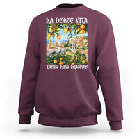 La Dolce Vita Taste Like Lemons Sweatshirt Retro Italian Village Citrus Summer Wanderlusters - Wonder Print Shop